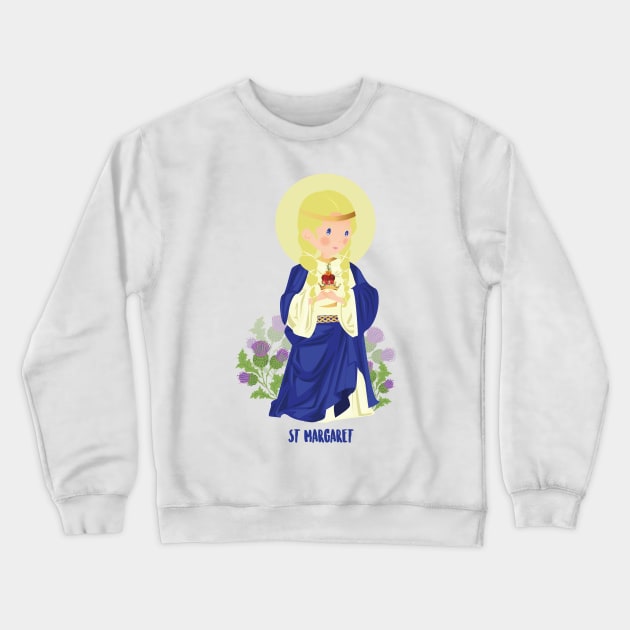 Santa Margarita de Escocia Crewneck Sweatshirt by AlMAO2O